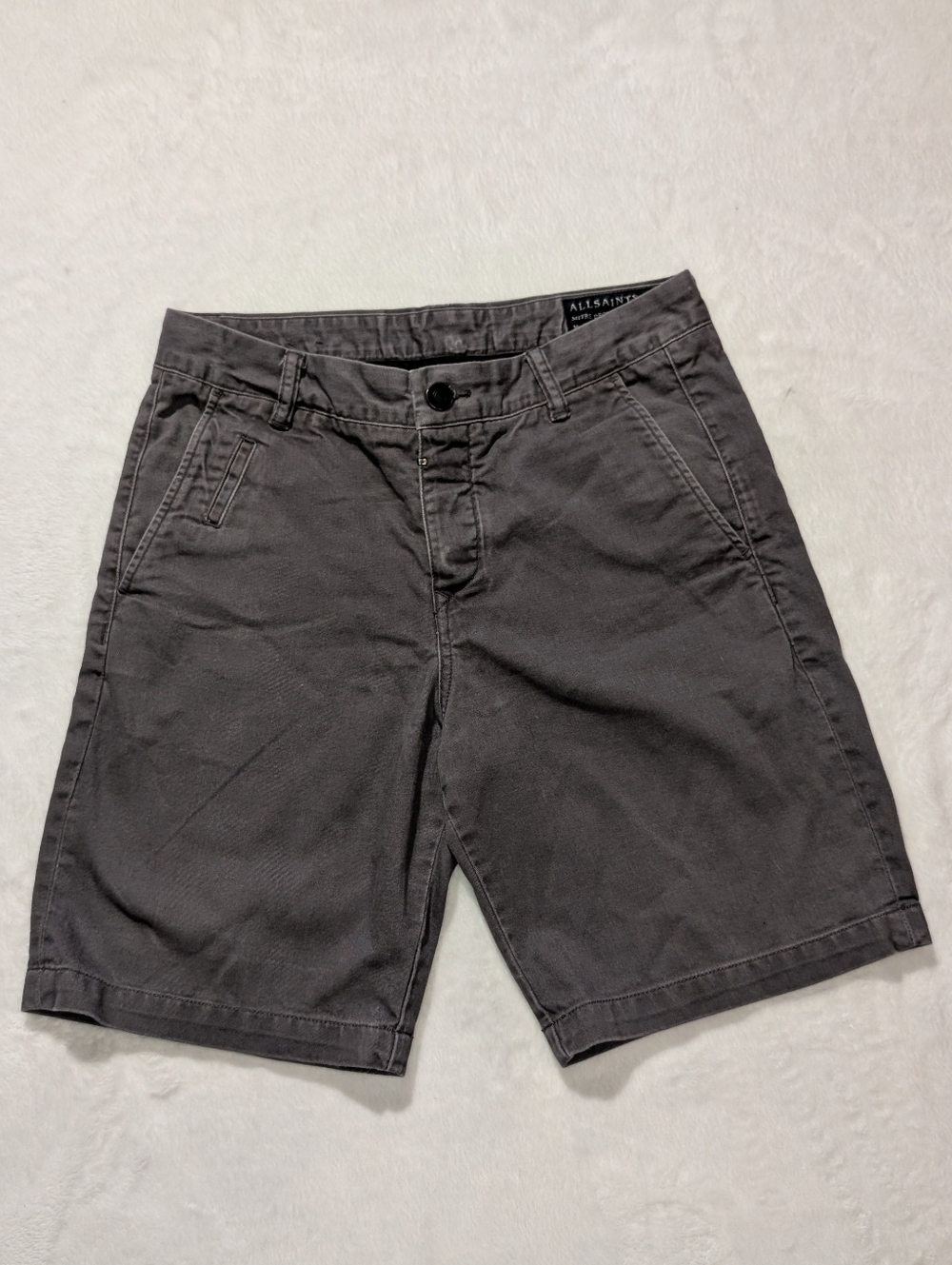 All Saints Mitre Deck Fit Shorts grey